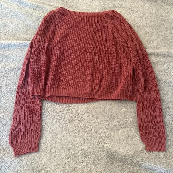 Nordstrom BP Raspberry Cropped Sweater - Picture 2 of 3
